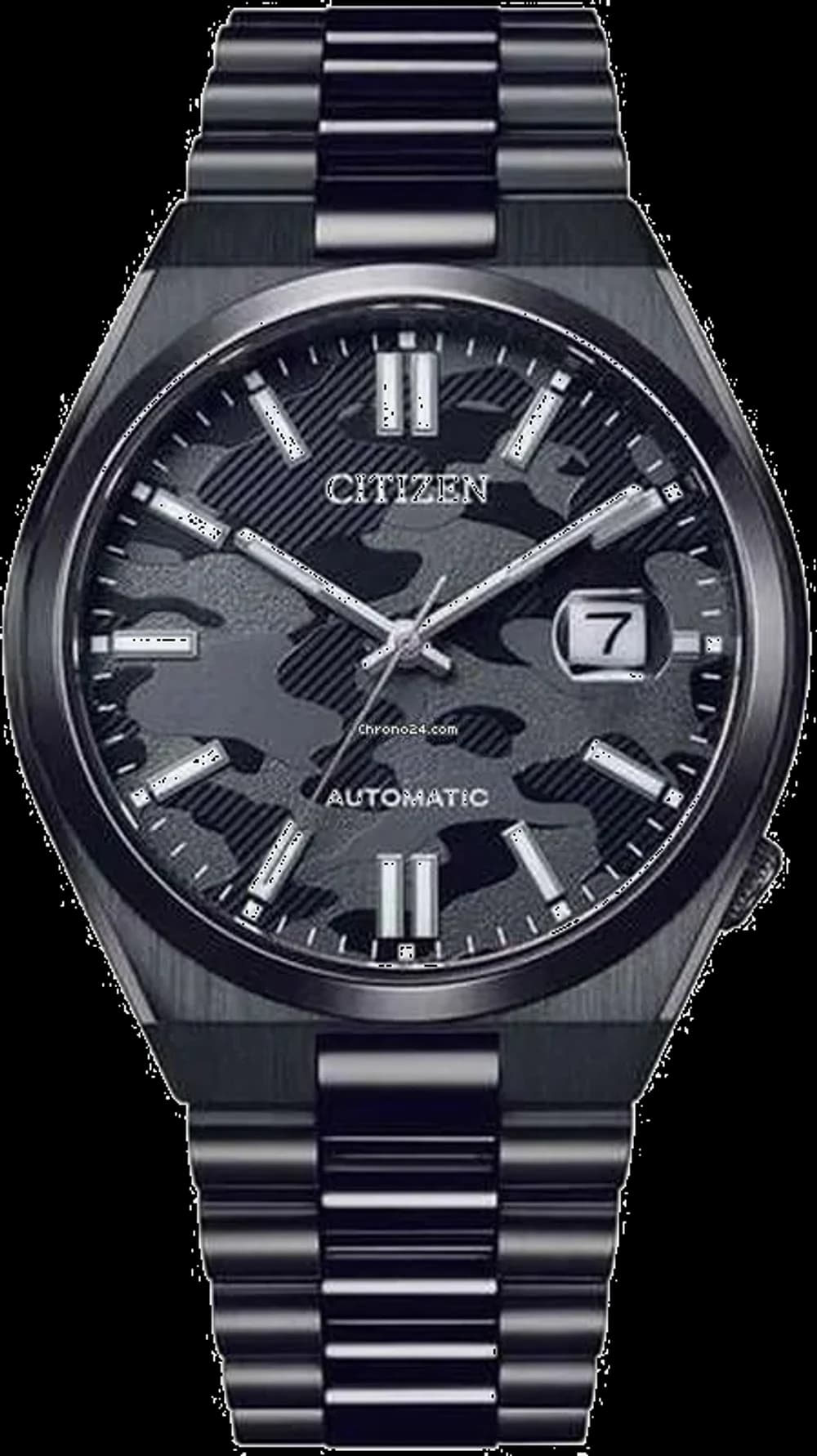 Montre Citizen NJ0155-87E Automatique Tsuyosa Camouflage cadran noir bracelet acier