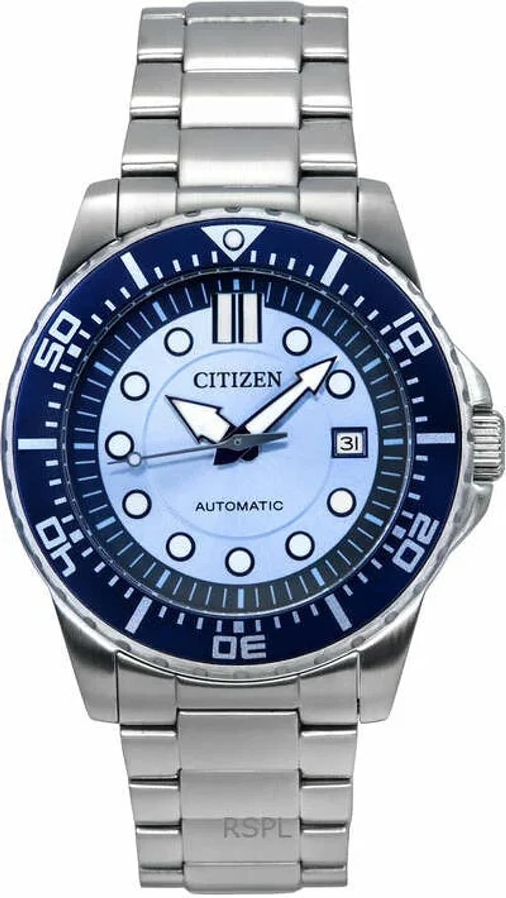 Montre Citizen NJ0178-81M Automatique Sport cadran bleu glacier bracelet acier