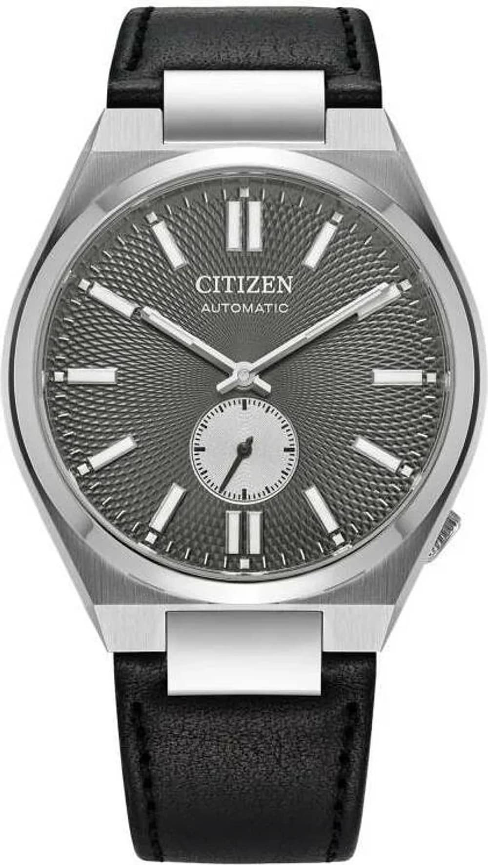 Montre Citizen NK5010-01H Automatique Tsuyosa cadran noir bracelet cuir