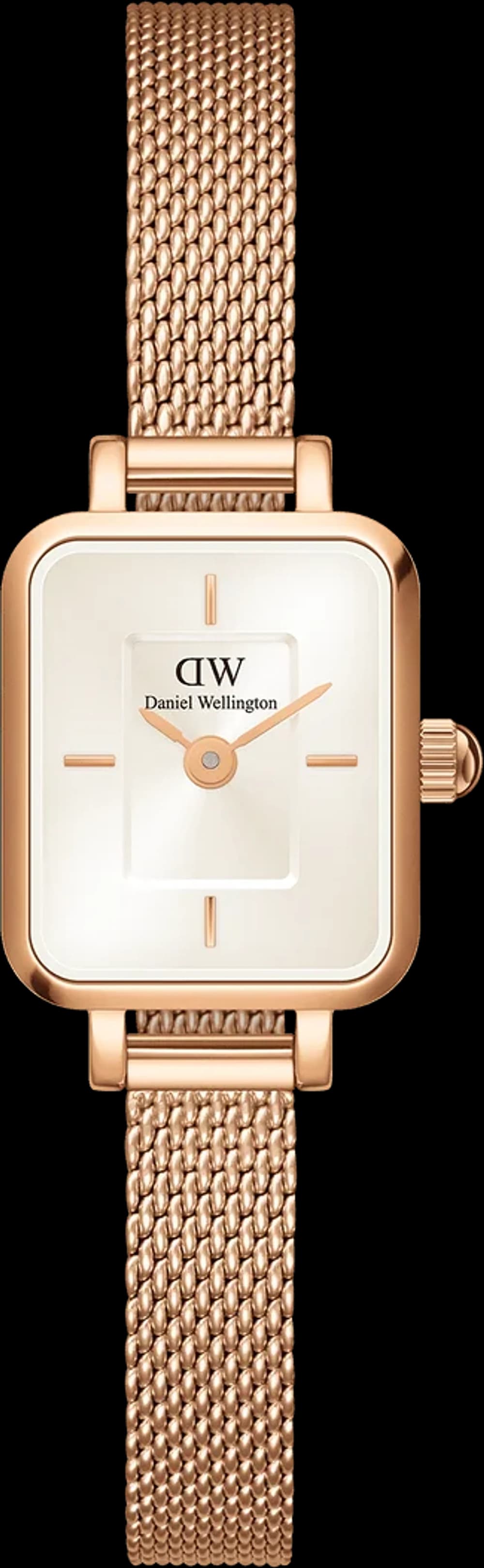 Montre femme Daniel Wellington DW00100651, cadran blanc et bracelet acier doré