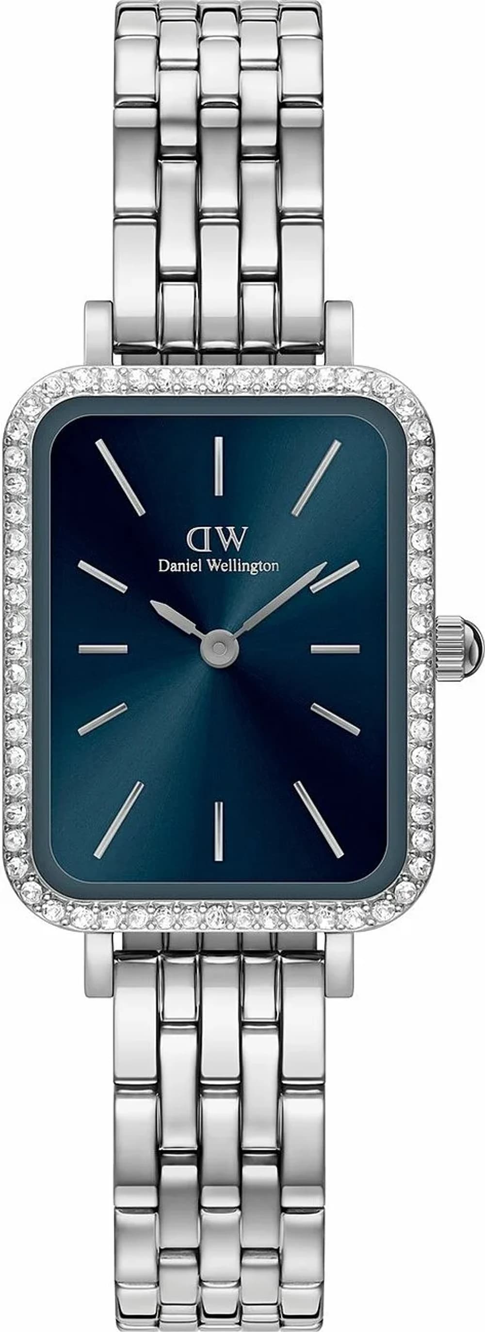Montre femme Daniel Wellington DW00100670, cadran bleu arctique sur bracelet acier argenté