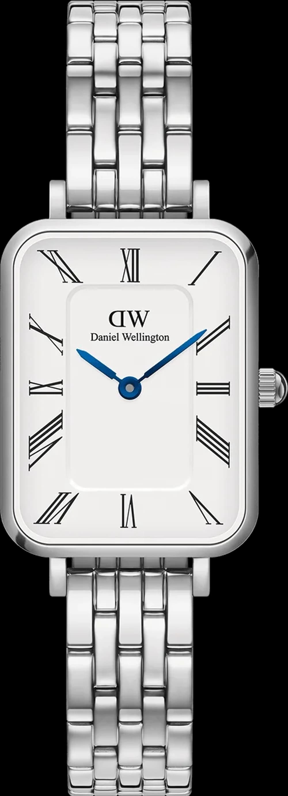 Montre femme Daniel Wellington DW00100691, cadran blanc, maille milanaise or rose