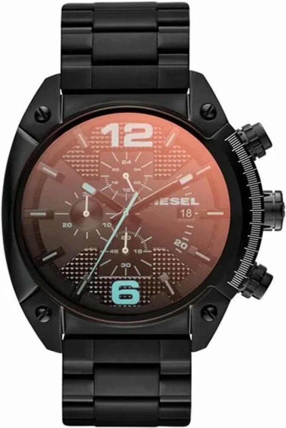 Montre Diesel DZ4316 en Acier Noir avec Verre Iridescent