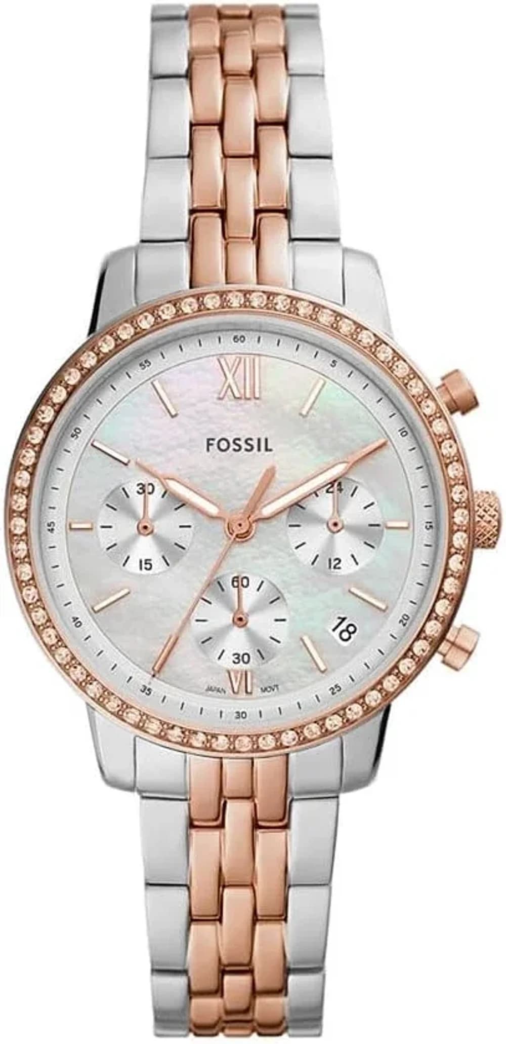Montre Femme Fossil Neutra ES5279 cadran gris nacré bracelet acier