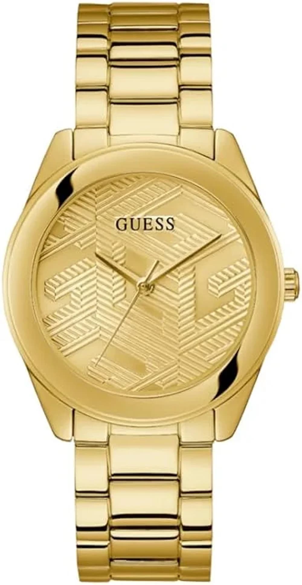 Montre Femme Guess Cubed GW0606L2 dorée bracelet maillons acier