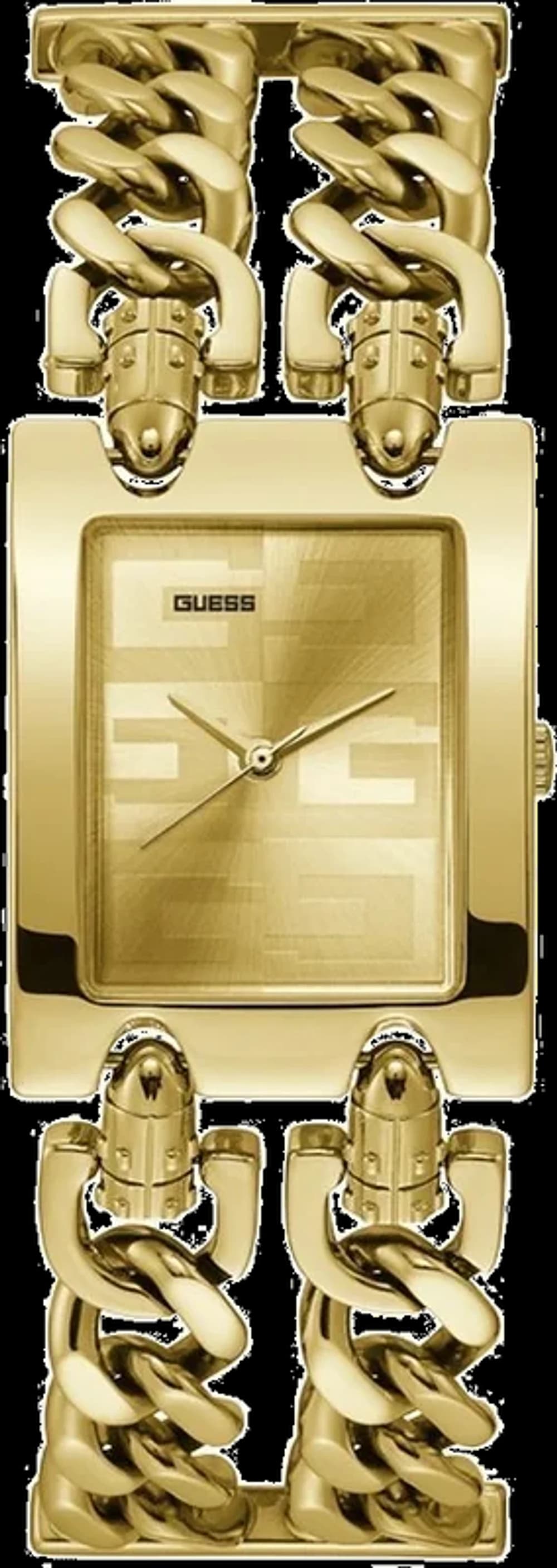 Montre Femme Guess Heavy Metal GW0294L2 bracelet chaine en acier doré