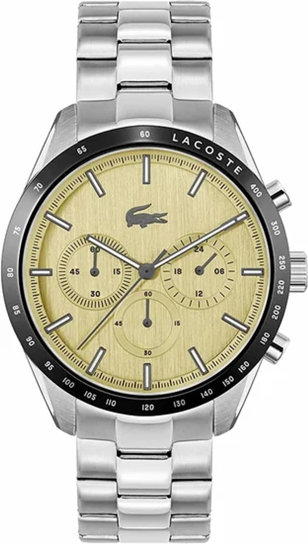 Montre Lacoste 2011271 Boston en Acier Argenté et Cadran Doré