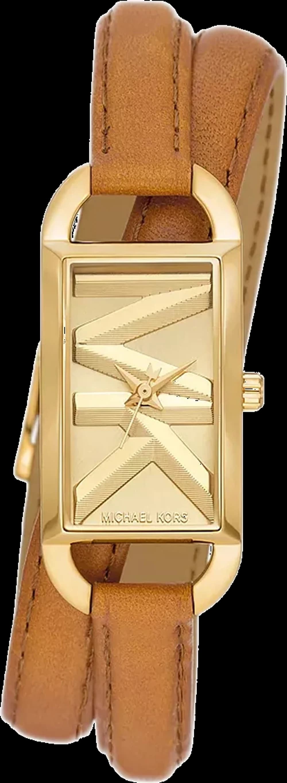 Montre Michael Kors Mini Empire MK4721 Cadran doré bracelet en cuir marron