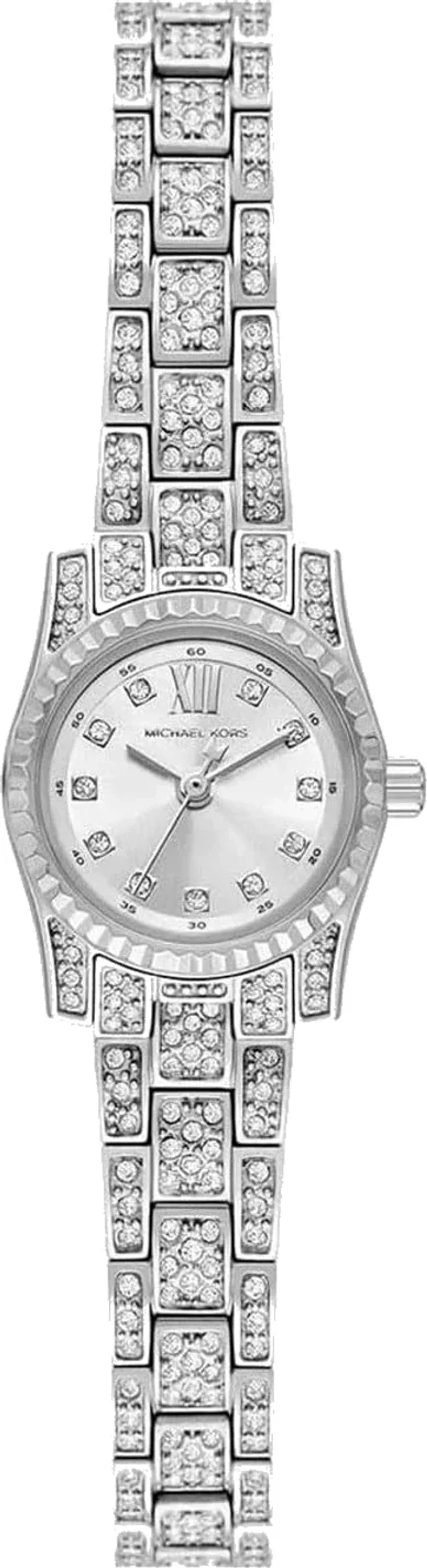 Montre Femme Michael Kors Mini Lexington MK4864 argentée bracelet maillons acier
