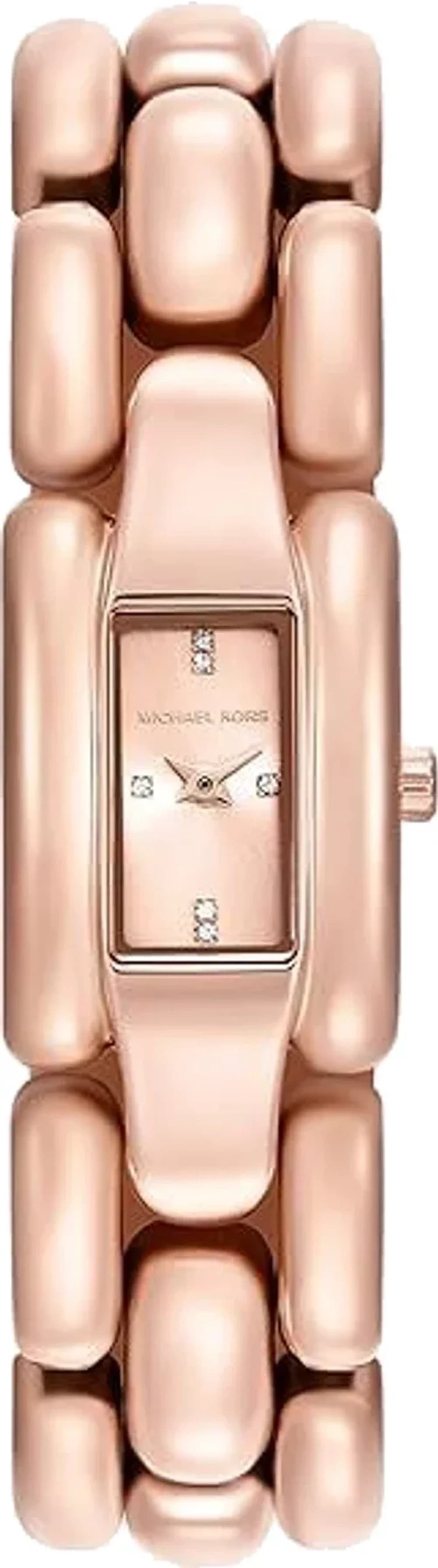 Montre Femme Michael Kors Hally MK4954 or rose bracelet maillons acier