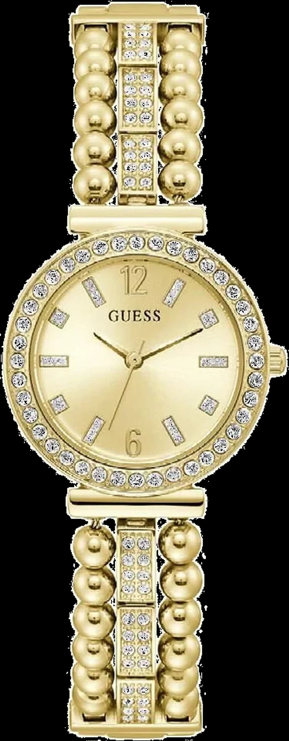 Montre Femme Guess Gala GW0401L2 bracelet doré orné de strass