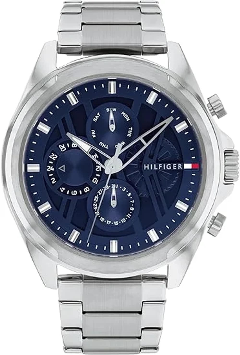 Montre Homme Tommy Hilfiger Jax 1710656 cadran bleu bracelet acier