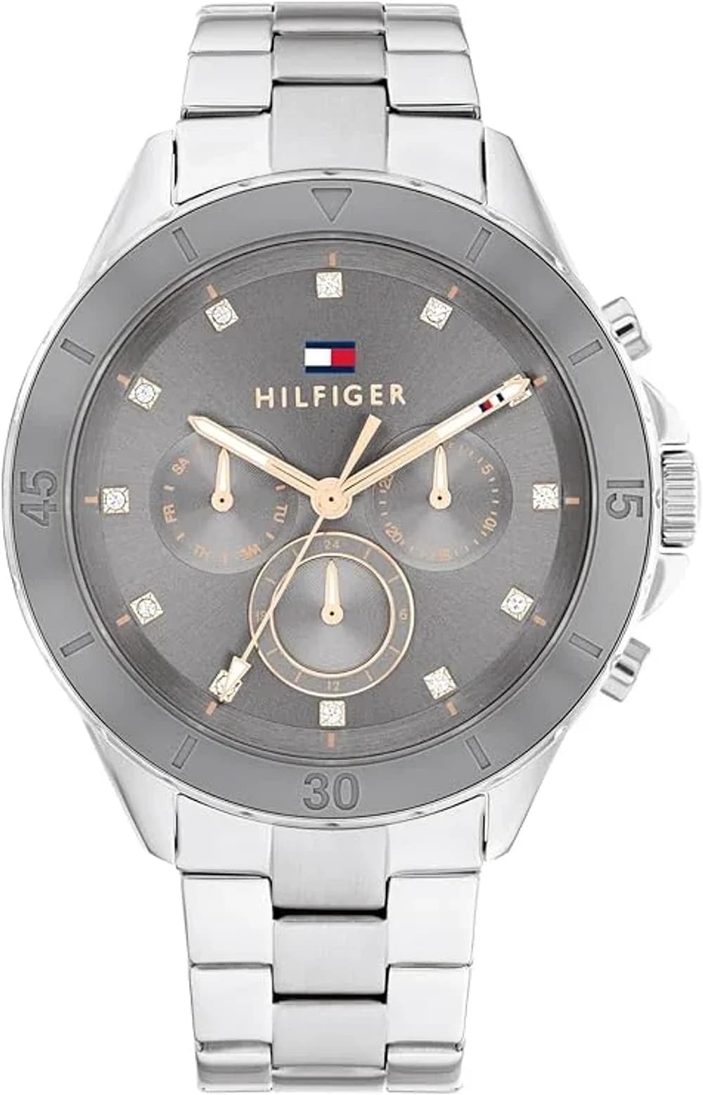 Montre Femme Tommy Hilfiger Mellie 1782742 cadran gris bracelet acier
