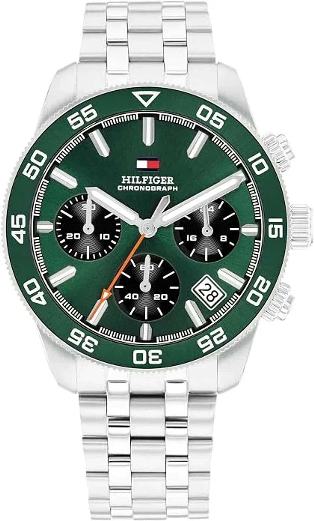 Montre Homme Tommy Hilfiger TH85 1792214 cadran argenté bracelet acier