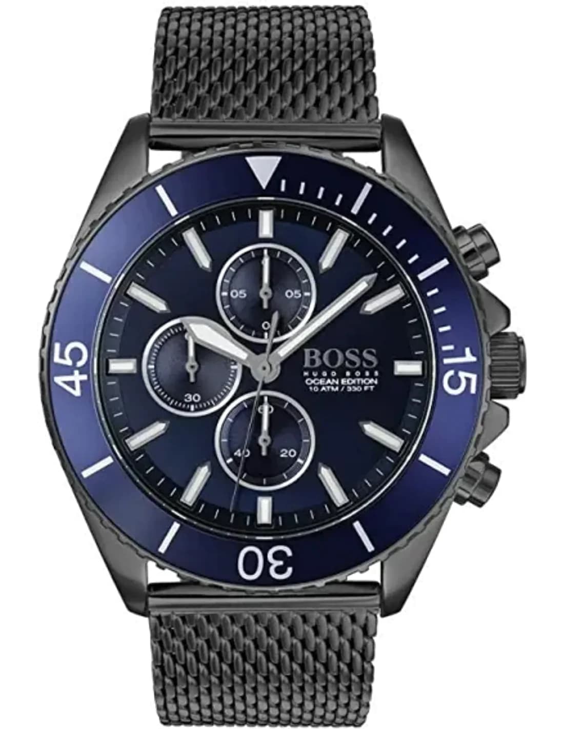 Montre Homme Hugo Boss 1513702 Edition Ocean en maille milanaise noire