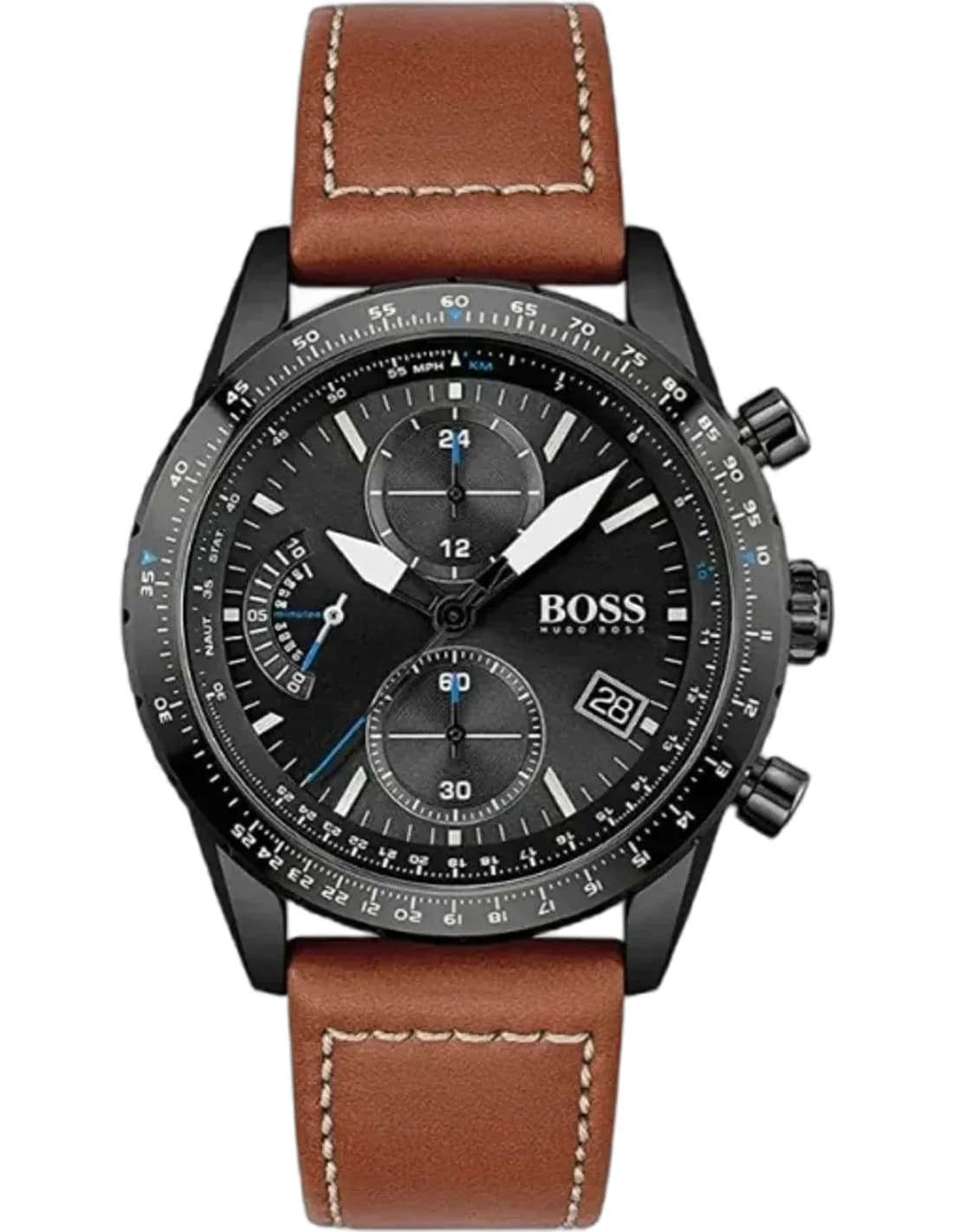 Montre Homme Hugo Boss Pilot Edition 1513851 chronographe cadran noir