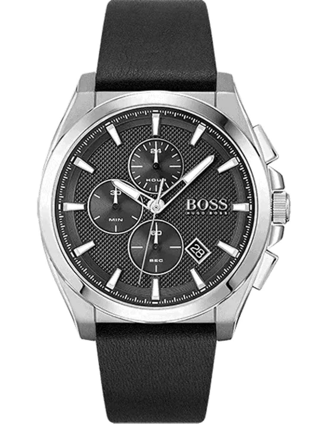 Montre Homme Hugo Boss Grandmaster 1513881 chronographe noir en cuir