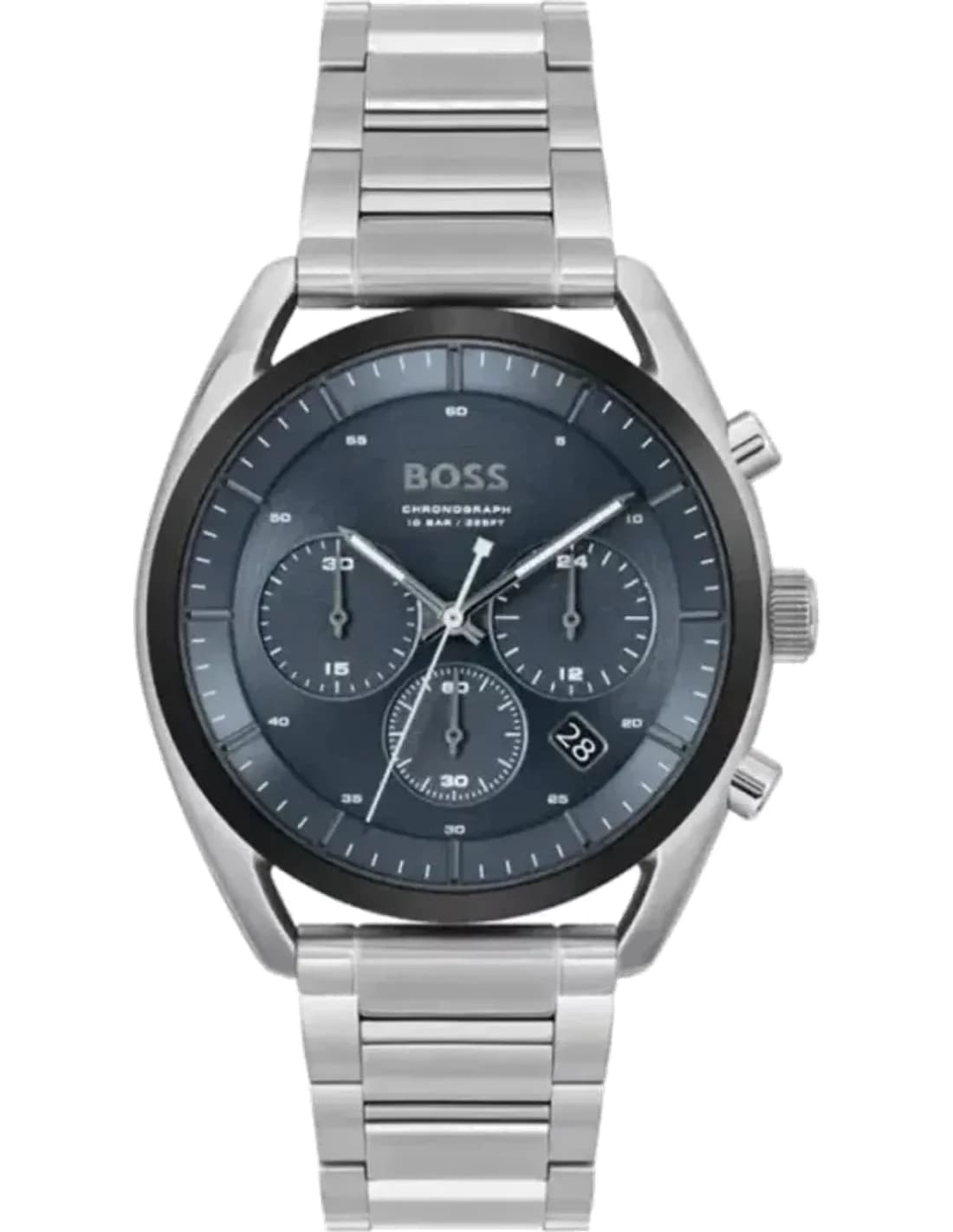 Montre Homme Hugo Boss 1514093 Sport Lux Top Cadran Bleu et Bracelet Acier