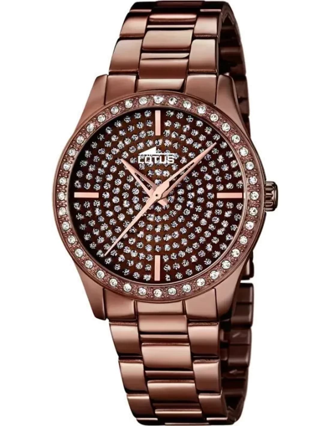 Montre Femme Lotus Trendy L18137/1 Couleur chocolat en acier inoxydable