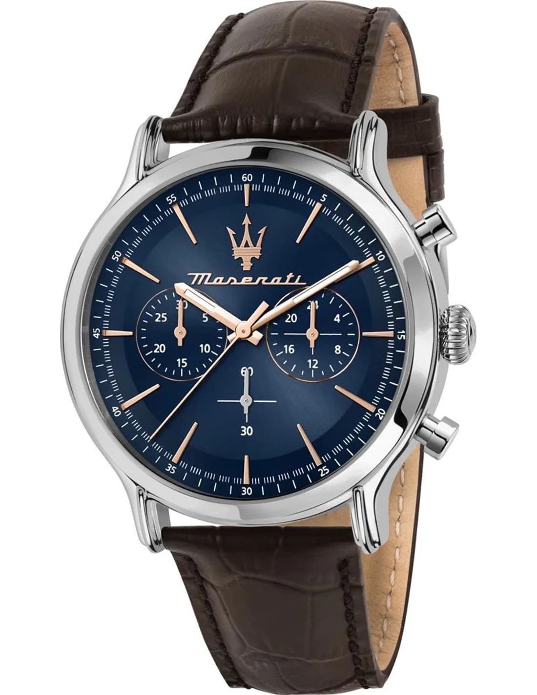 Montre Homme Maserati Epoca R8871618014 argentée bracelet cuir