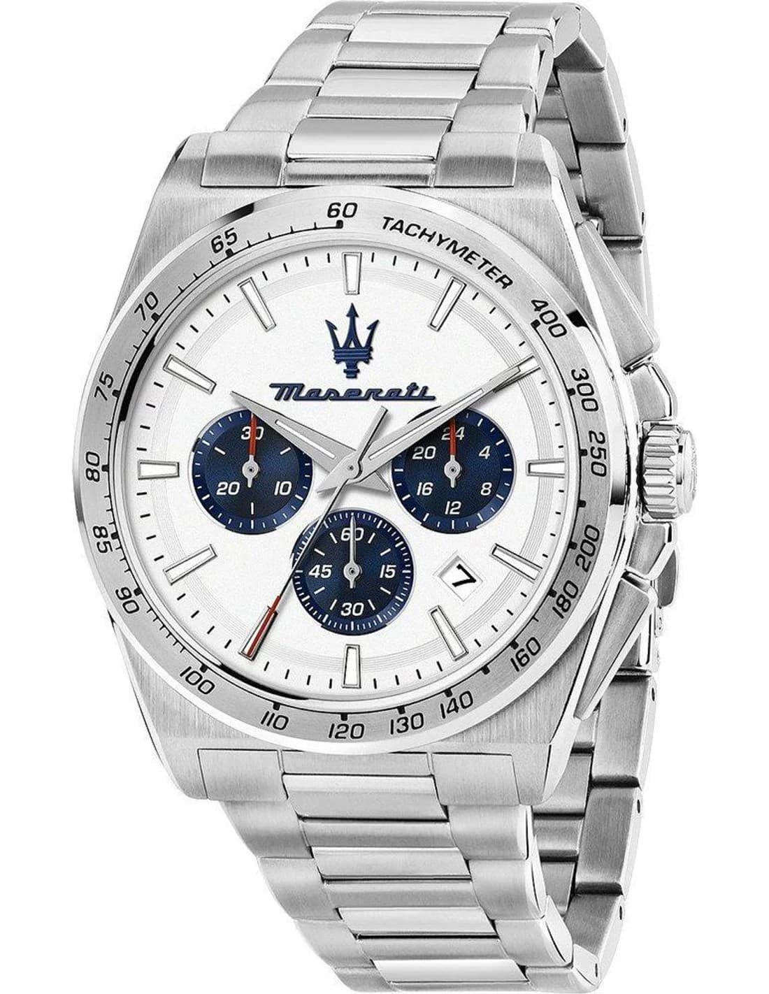 Montre Homme Maserati Velocità R8873652007 argentée bracelet maillons acier