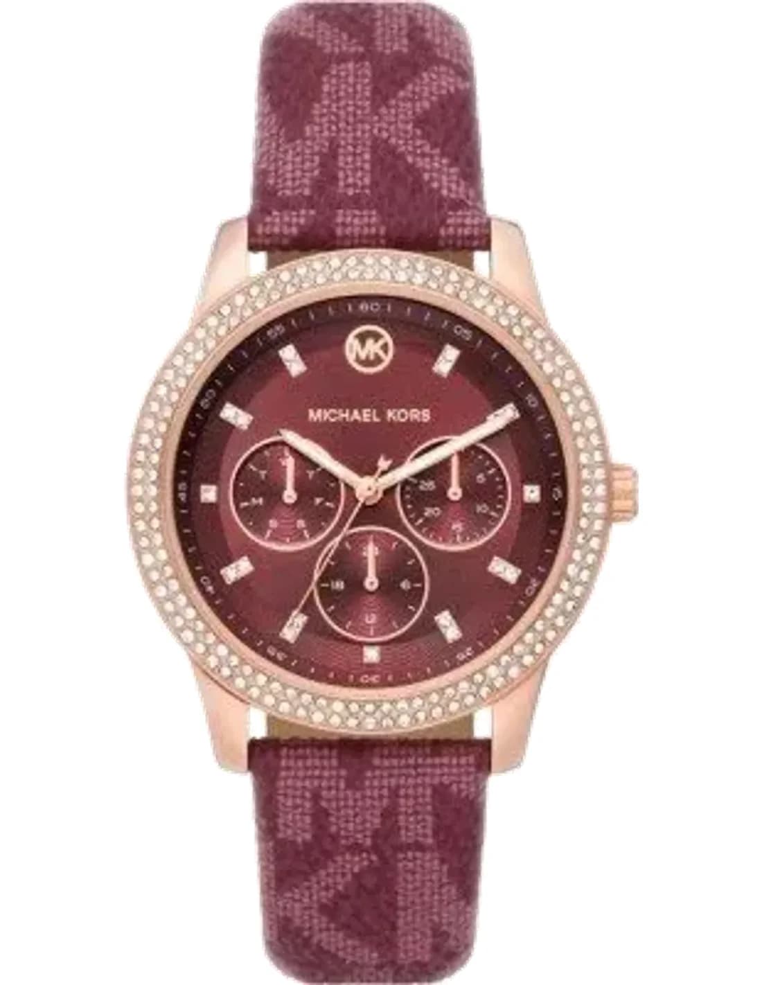 Montre multifonction Michael Kors Tibbey MK2967 cadran bordeaux
