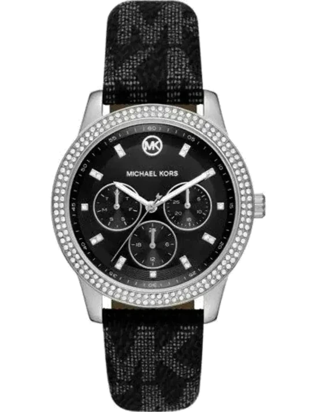 Montre Michael Kors Tibby MK2976 cadran multifonction bracelet en cuir noir