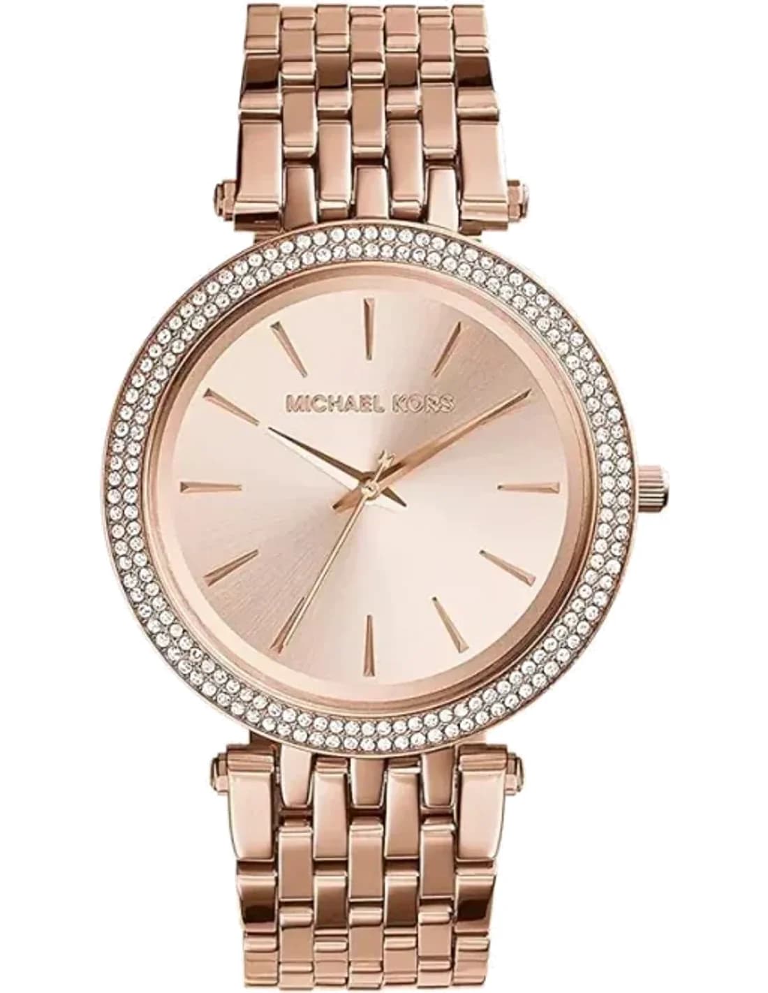 Montre Michael Kors Darci MK3192 ornée de cristaux en acier or rose