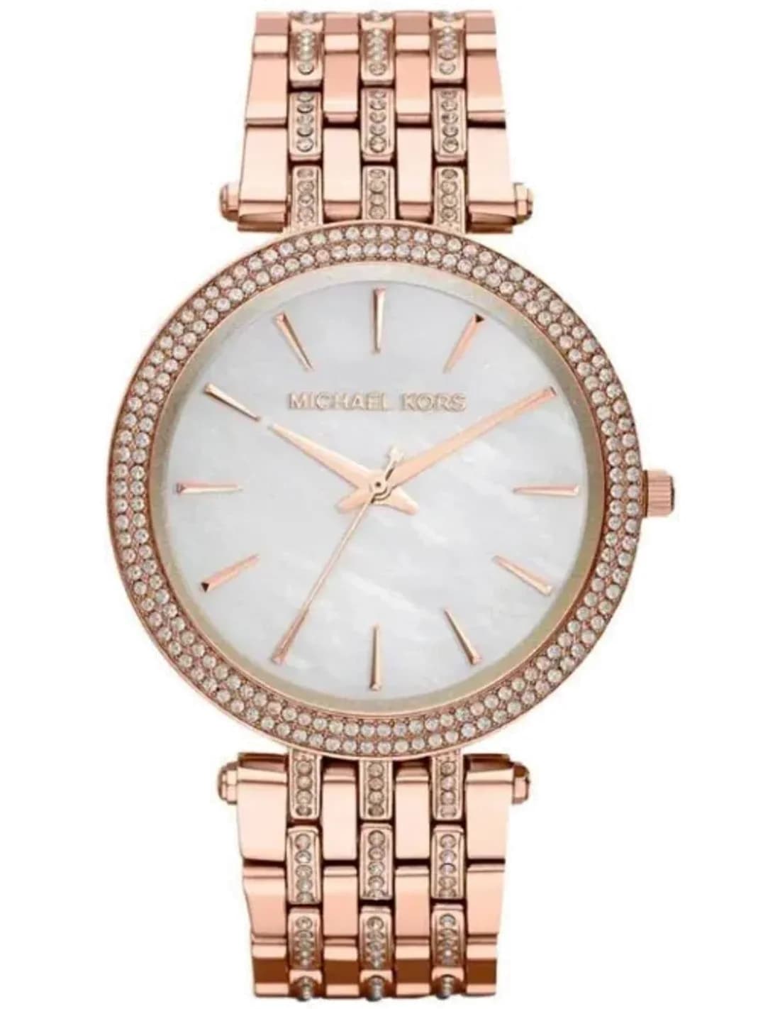 Montre Michael Kors Darci MK3220 Ornée de brillants bracelet acier or rose