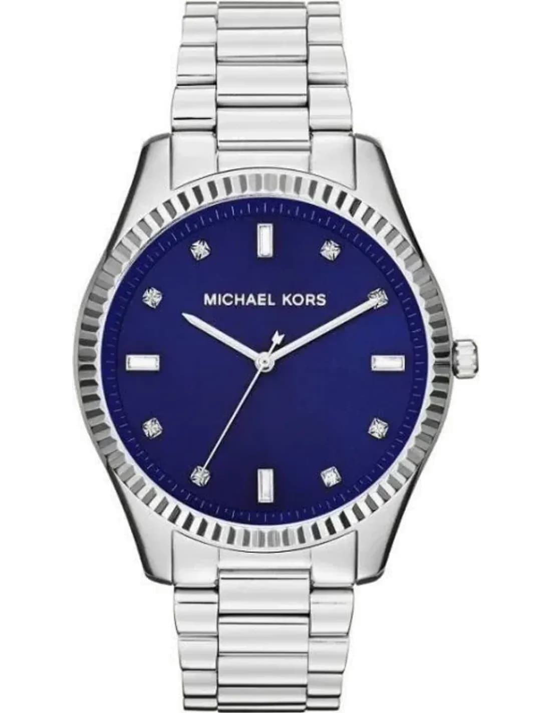 Montre Femme Michael Kors Blake MK3225 Bracelet en acier argenté et cadran bleu