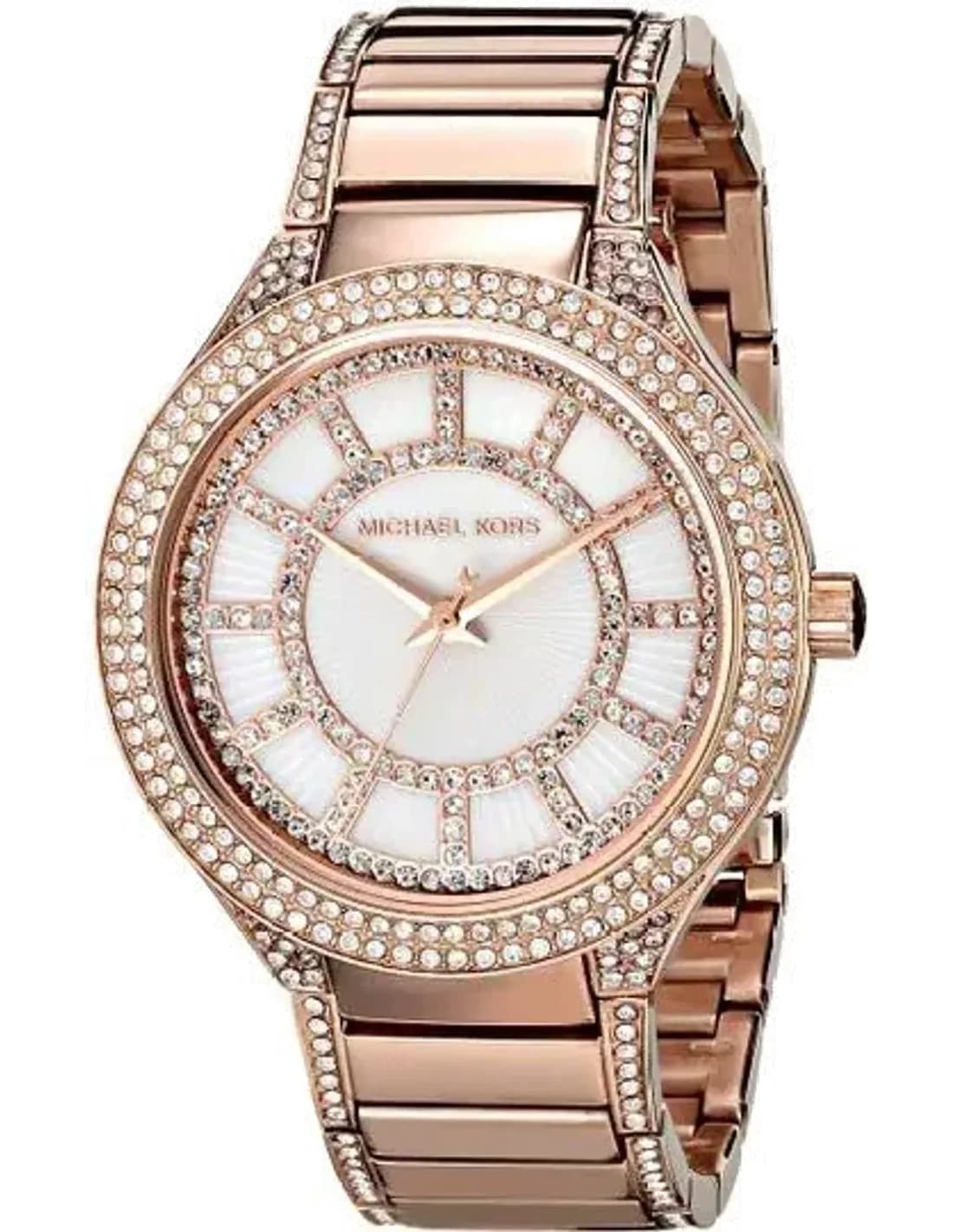 Montre femme Michael Kors Kerry MK3313 dorée rose maillons rectangulaires