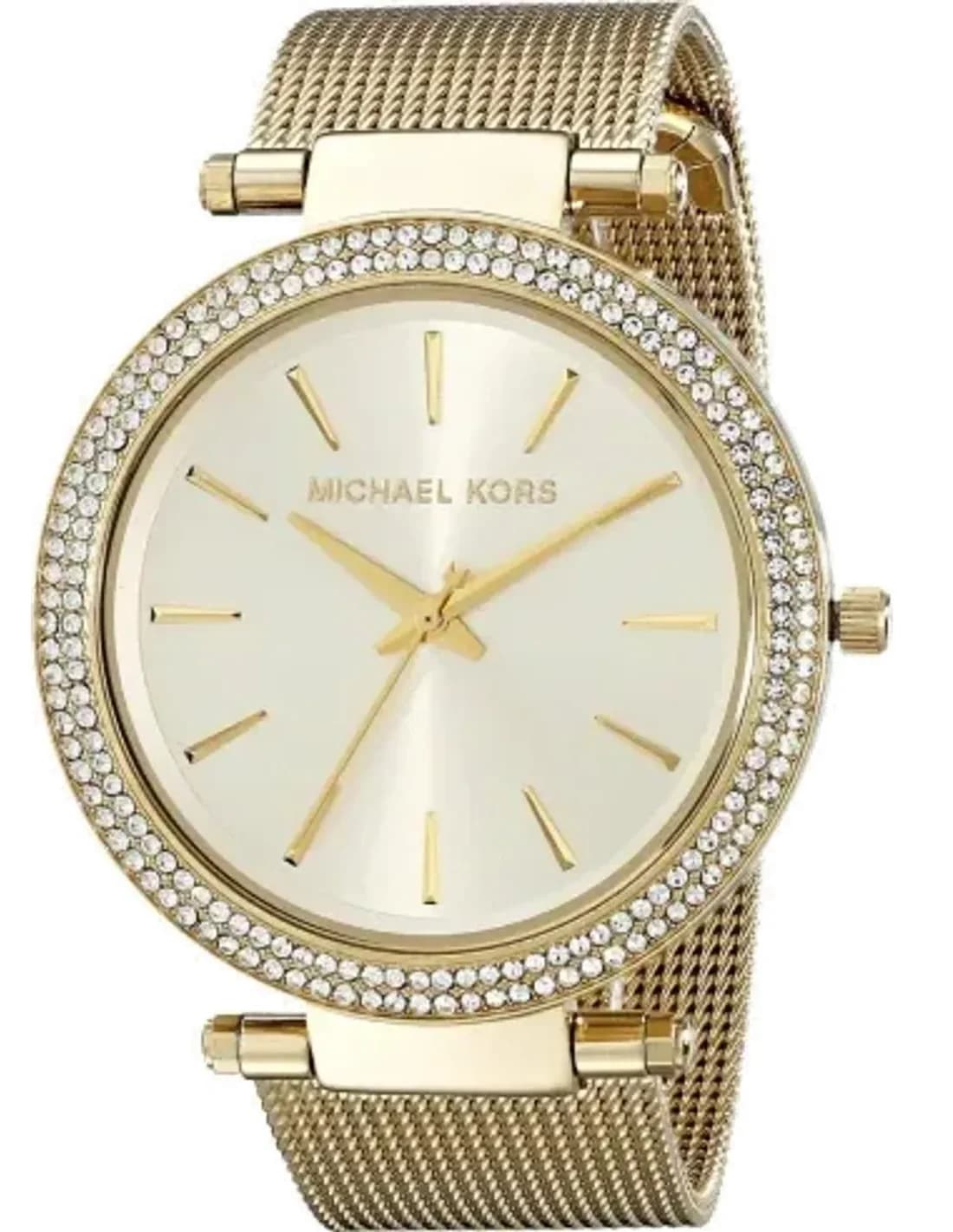 Montre Michael Kors MK3368 Darci en acier doré et maille milanaise