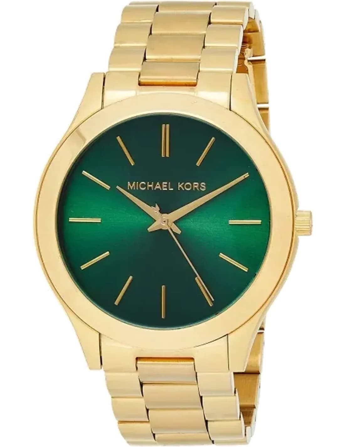 Montre Michael Kors MK3435 en Acier Doré et Cadran Vert Émeraude