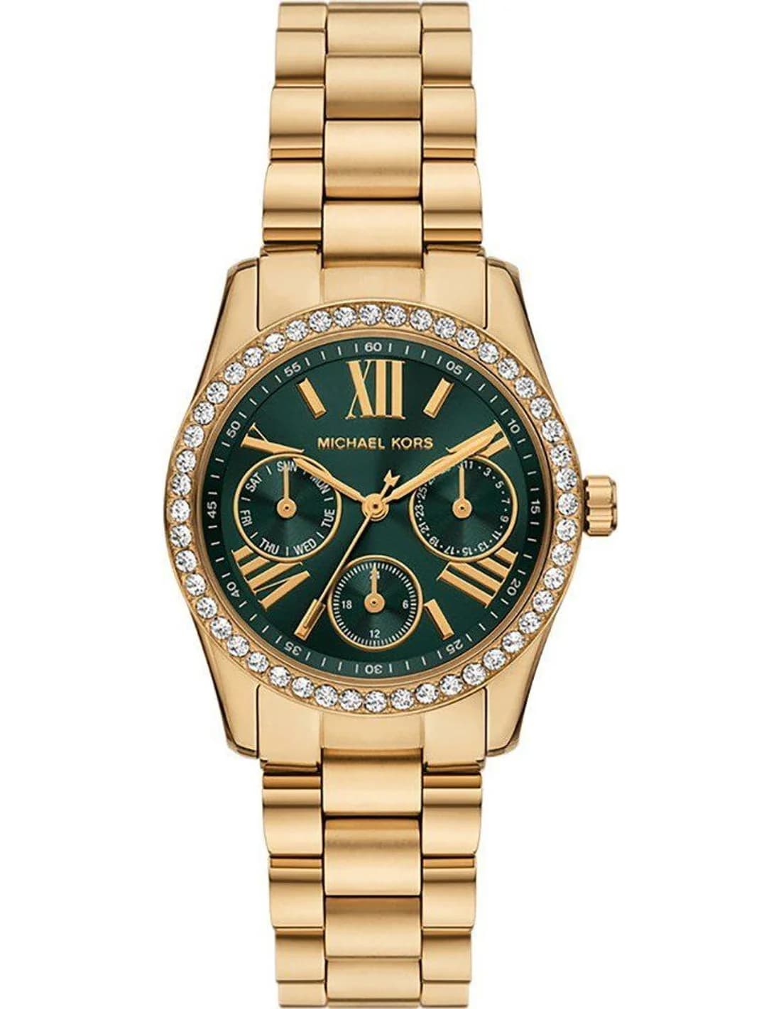 Montre Femme Michael Kors Lexington Lux MK4924 dorée bracelet maillons acier