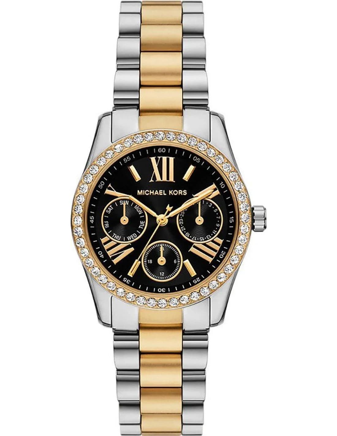 Montre Femme Michael Kors Lexington Lux MK4925 bicolore bracelet maillons acier