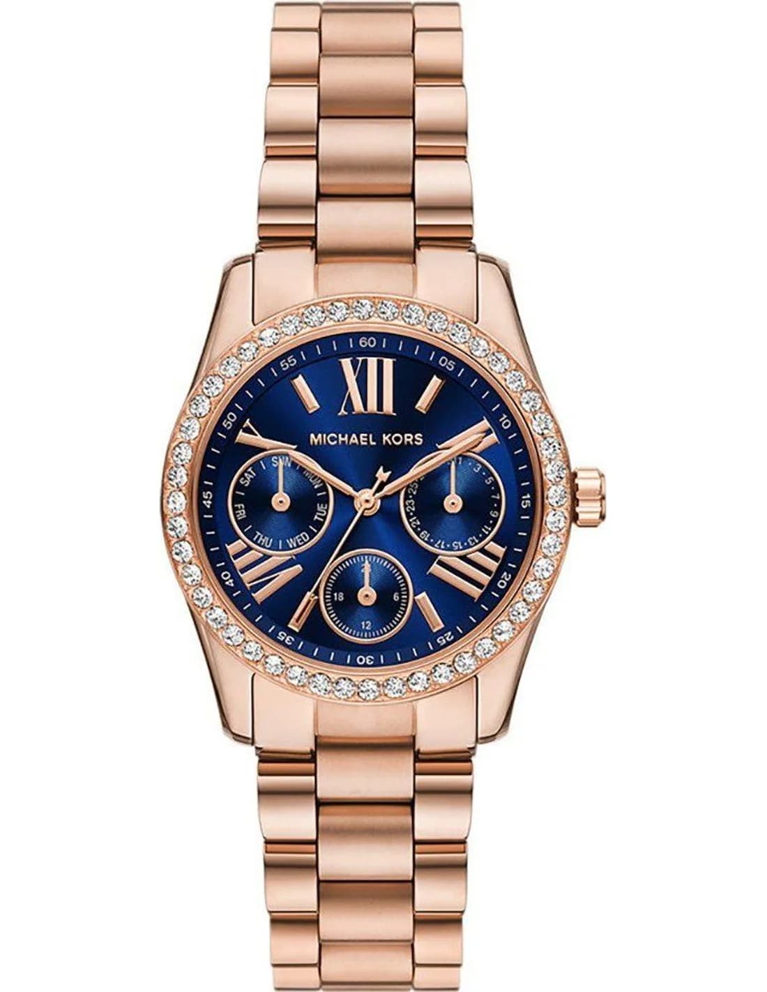 Montre Femme Michael Kors Lexington Lux MK4926 or rose bracelet maillons acier
