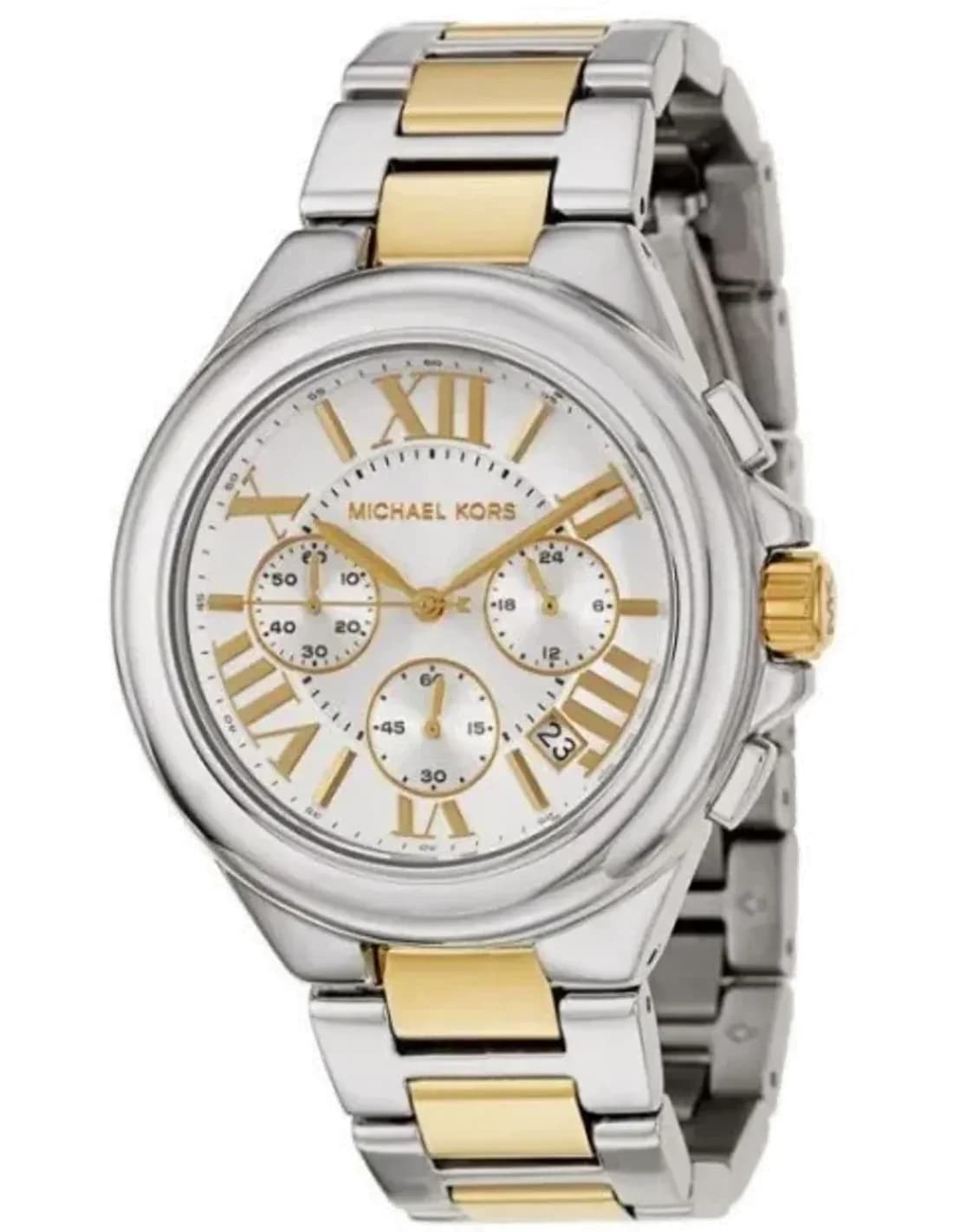 Montre Michael Kors MK5653 Camille en Acier Inoxydable Bi-ton Argenté et Doré