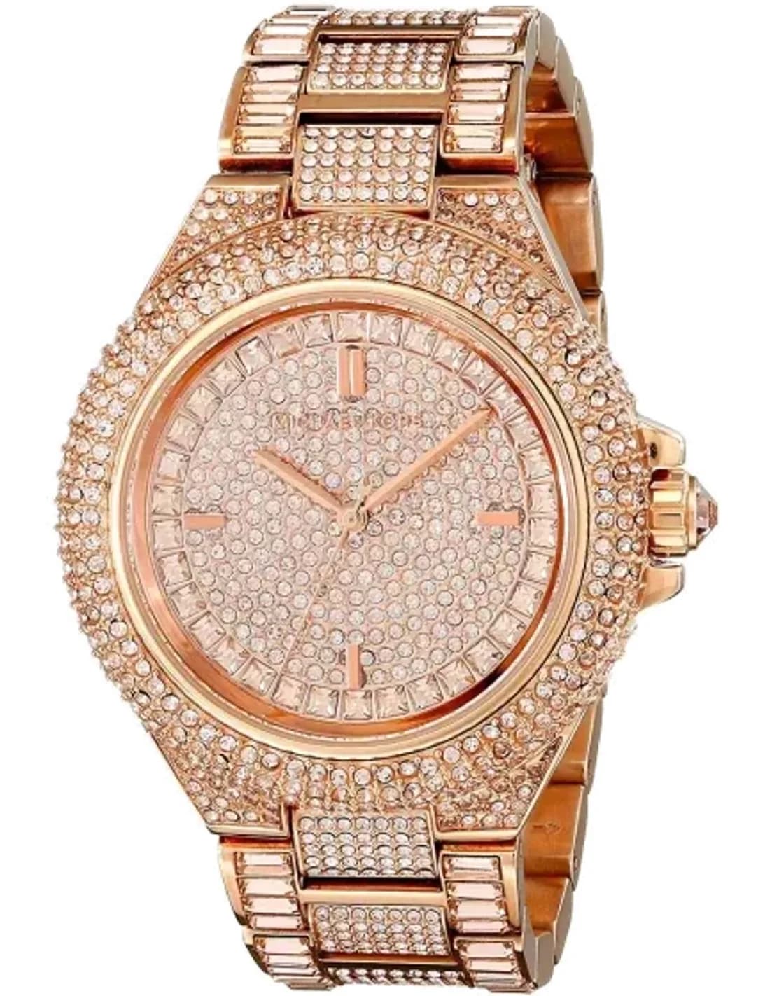 Montre Michael Kors MK5862 en Acier Doré Rose Pavée de Cristaux