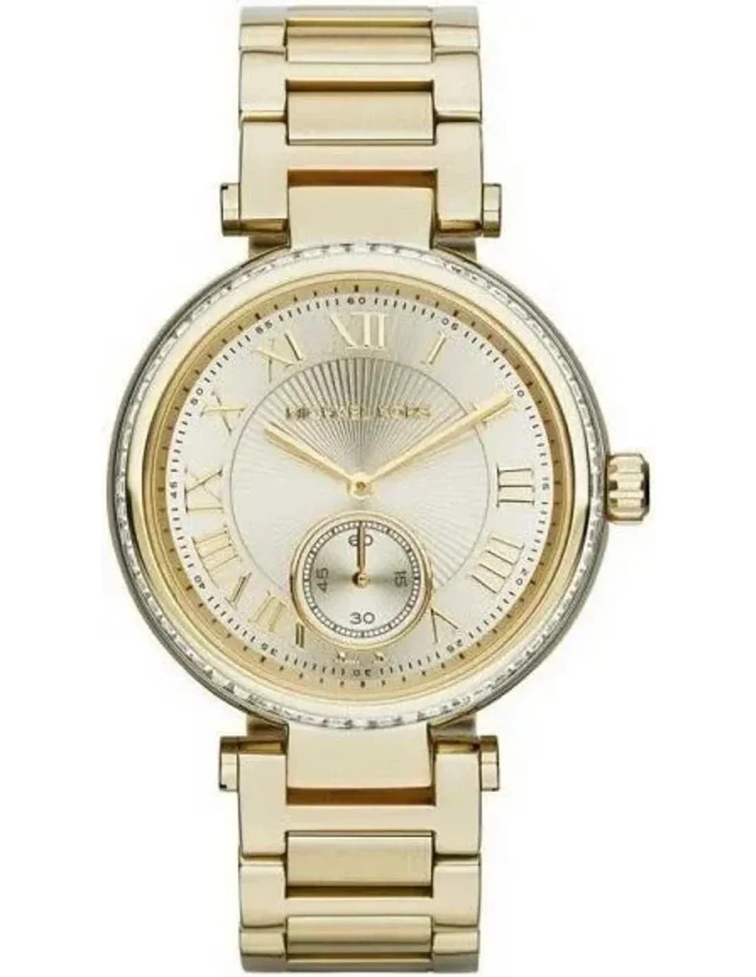 Montre Michael Kors MK5867 en Acier Doré avec Cadran Champagne et Strass