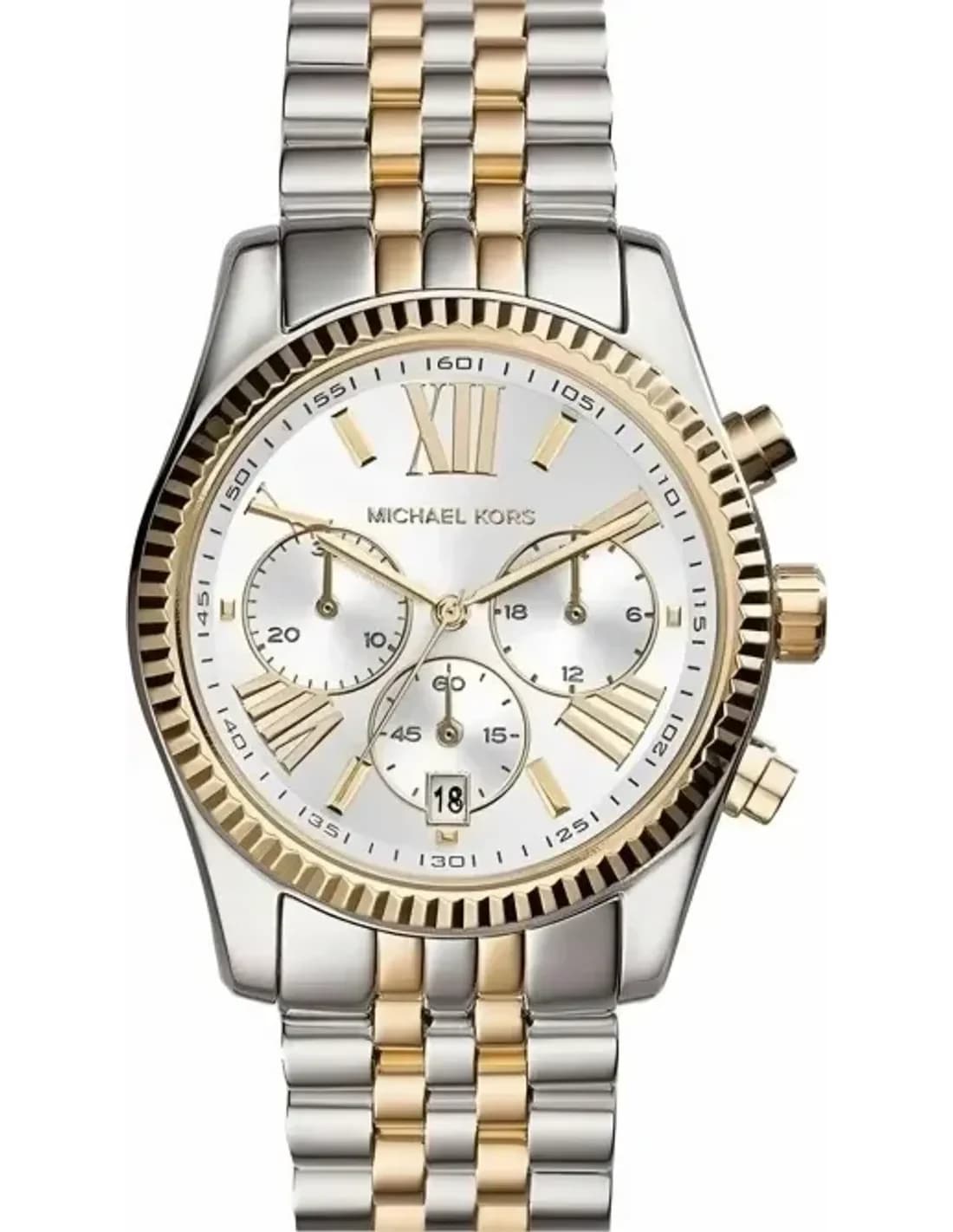 Montre Michael Kors MK5955 Lexington Chronographe Bicolore Acier