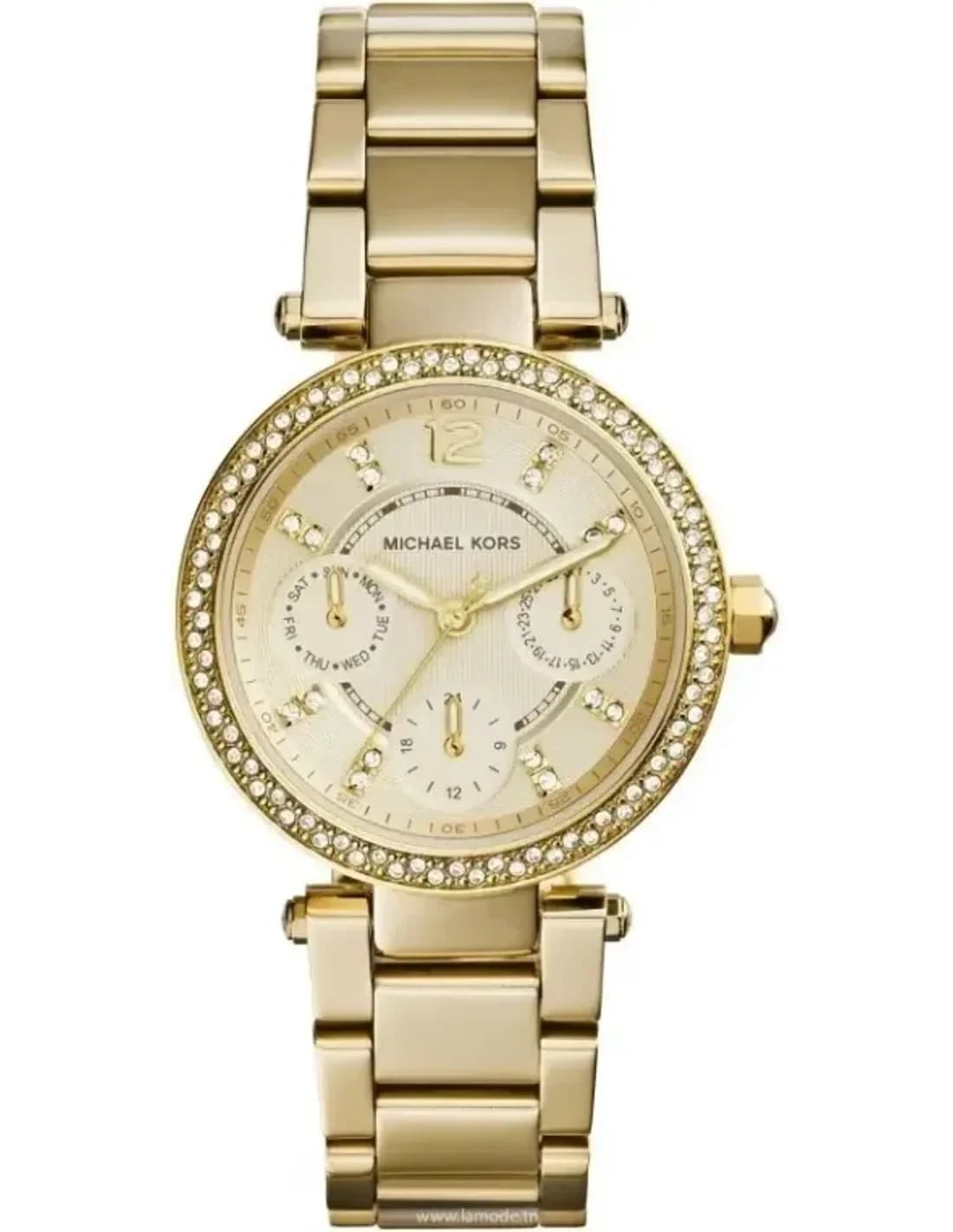 Montre Femme Michael Kors MK6056 Parker en Acier Doré et Cristaux Swarovski