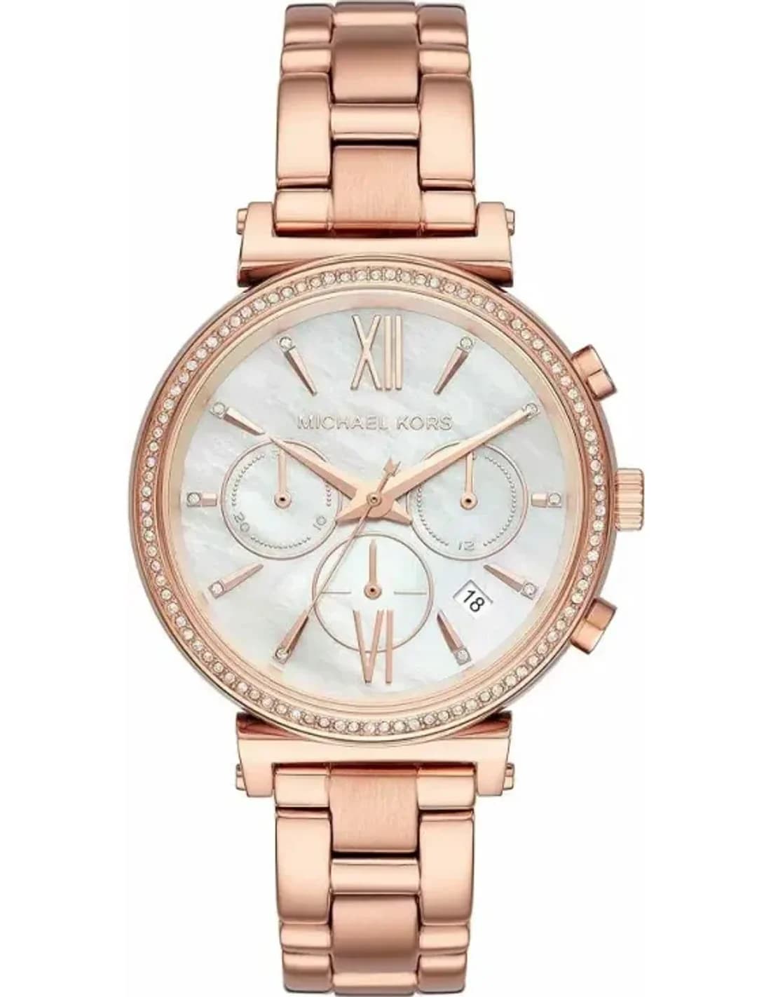 Montre Femme Michael Kors Sofie MK6576 métal plaqué or rose