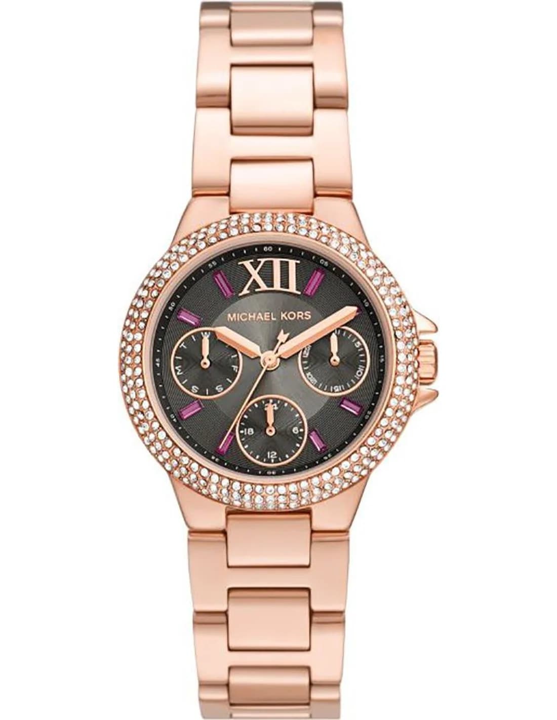 Montre Femme Michael Kors Camille MK6983 or rose bracelet maillons acier
