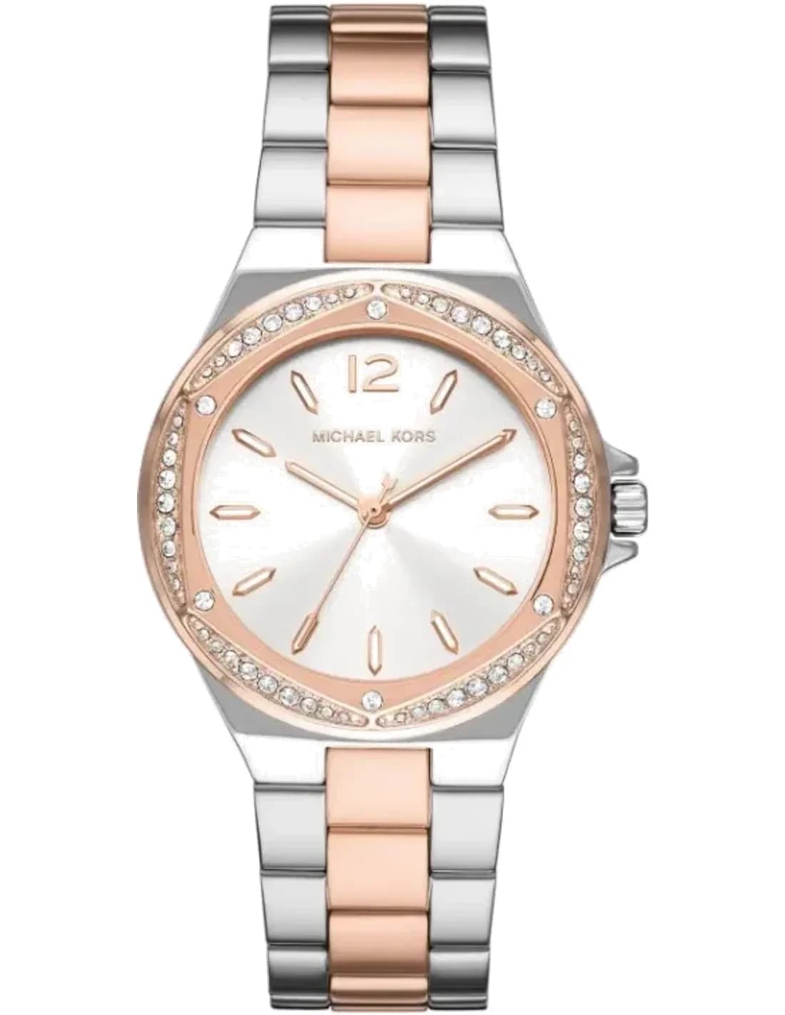 Montre femme Michael Kors Lennox MK6989 bracelet en acier inoxydable bicolore