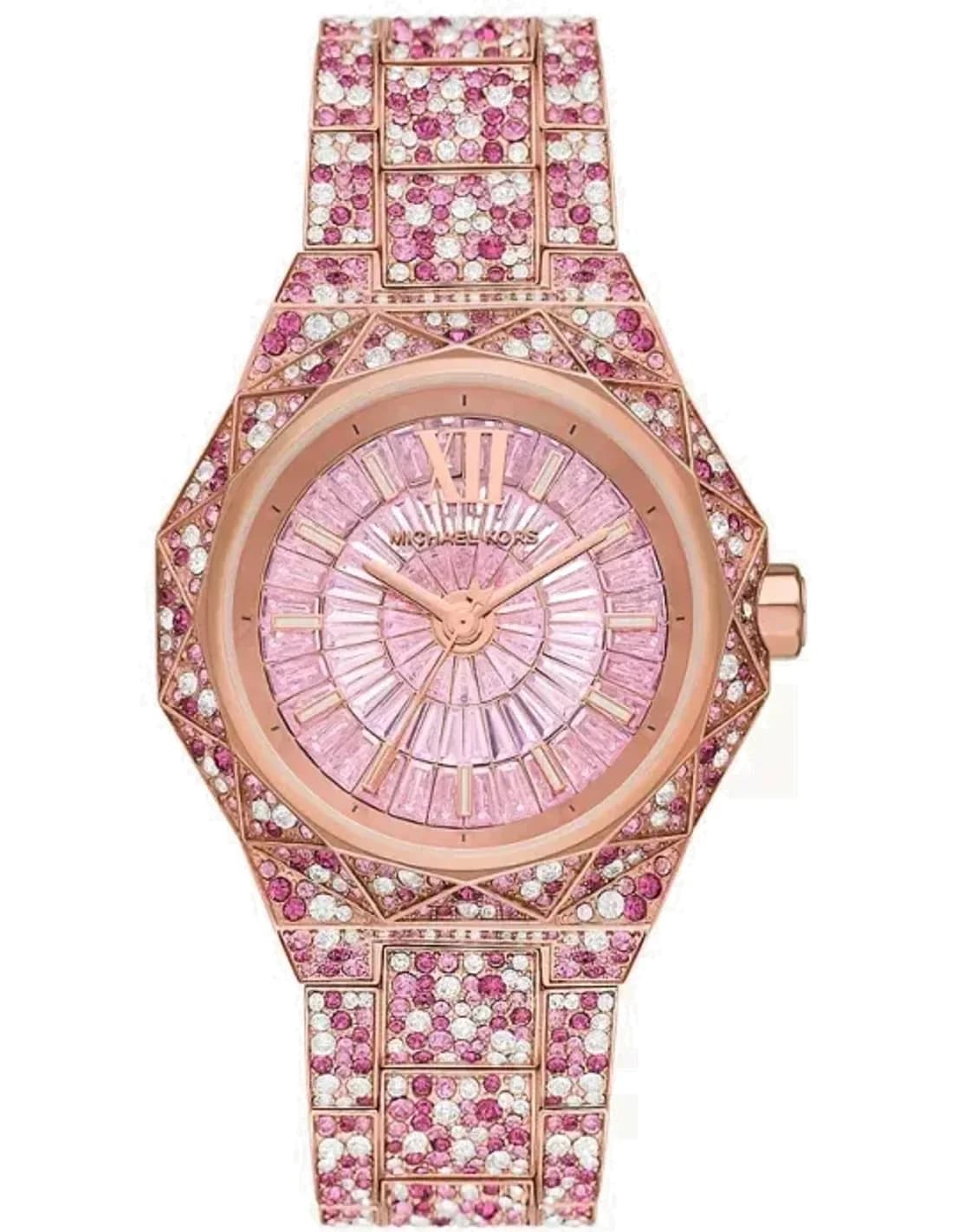 Montre femme Michael Kors Raquel MK7343 Pavé couleur or rose - Edition limitée