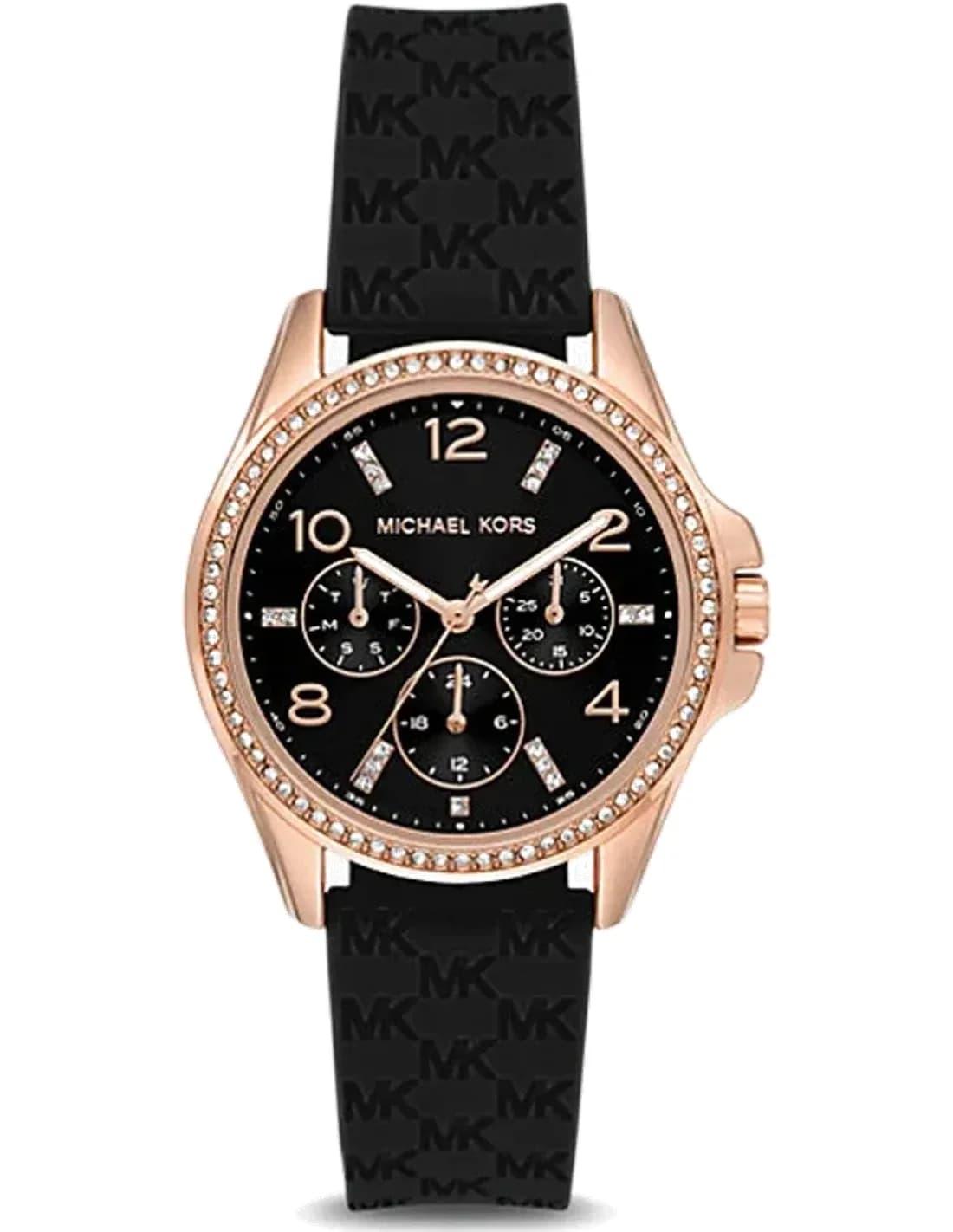 Montre Michael Kors Mini Pilot MK7373 chronographe bracelet en silicone