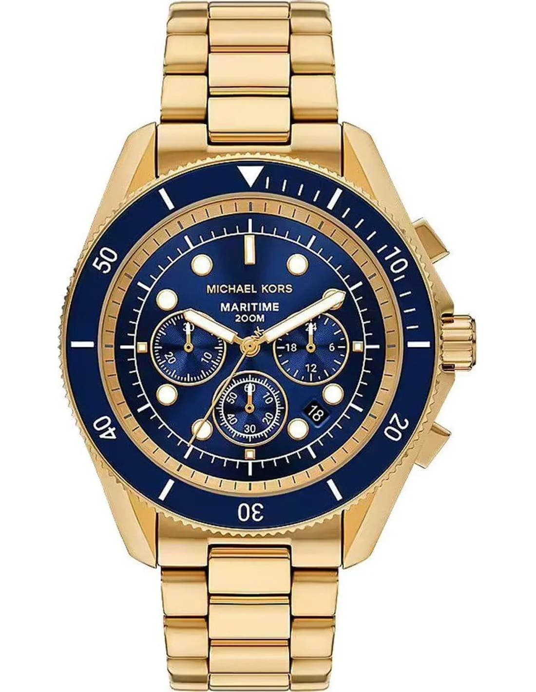 Montre Homme Michael Kors Maritime MK9202 dorée bracelet maillons acier
