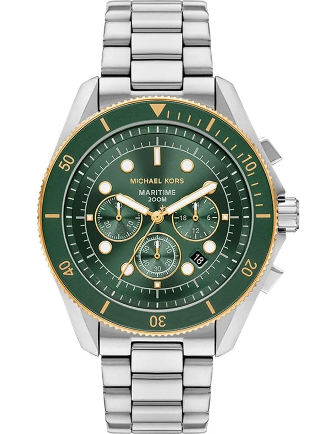 Montre Homme Michael Kors Maritime MK9215 argentée bracelet maillons acier