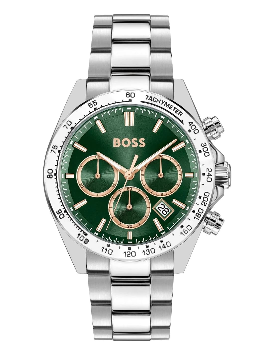 Montre Homme Hugo Boss Hero 2.0 1514268 argentée bracelet maillons acier