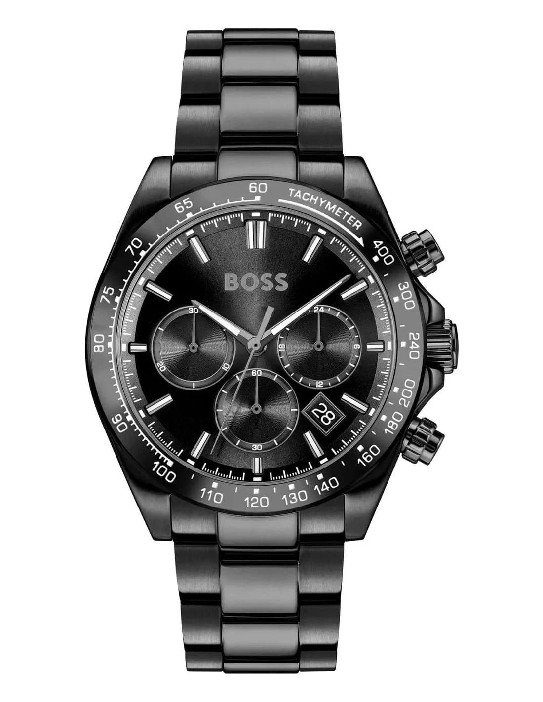 Montre Homme Hugo Boss Hero 2.0 1514271 noire bracelet mailles acier inoxydable
